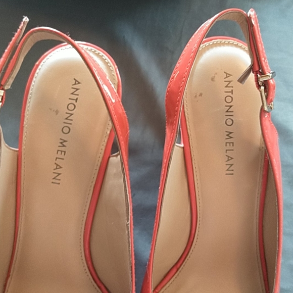 Antonio Melani coral wedges.  Size 8.5 - Picture 4 of 7